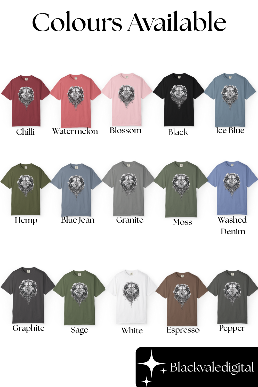 Viking Compass T-Shirt | Nordic Viking Clothing | Vegvisir Norse Pagan Tee