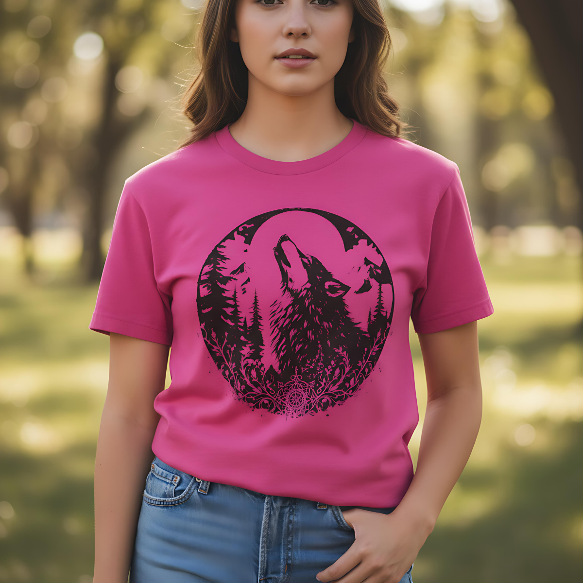 Vintage Wolf Shirt | 90s Grunge Animal Tee | Wilderness Nature Graphic Tee