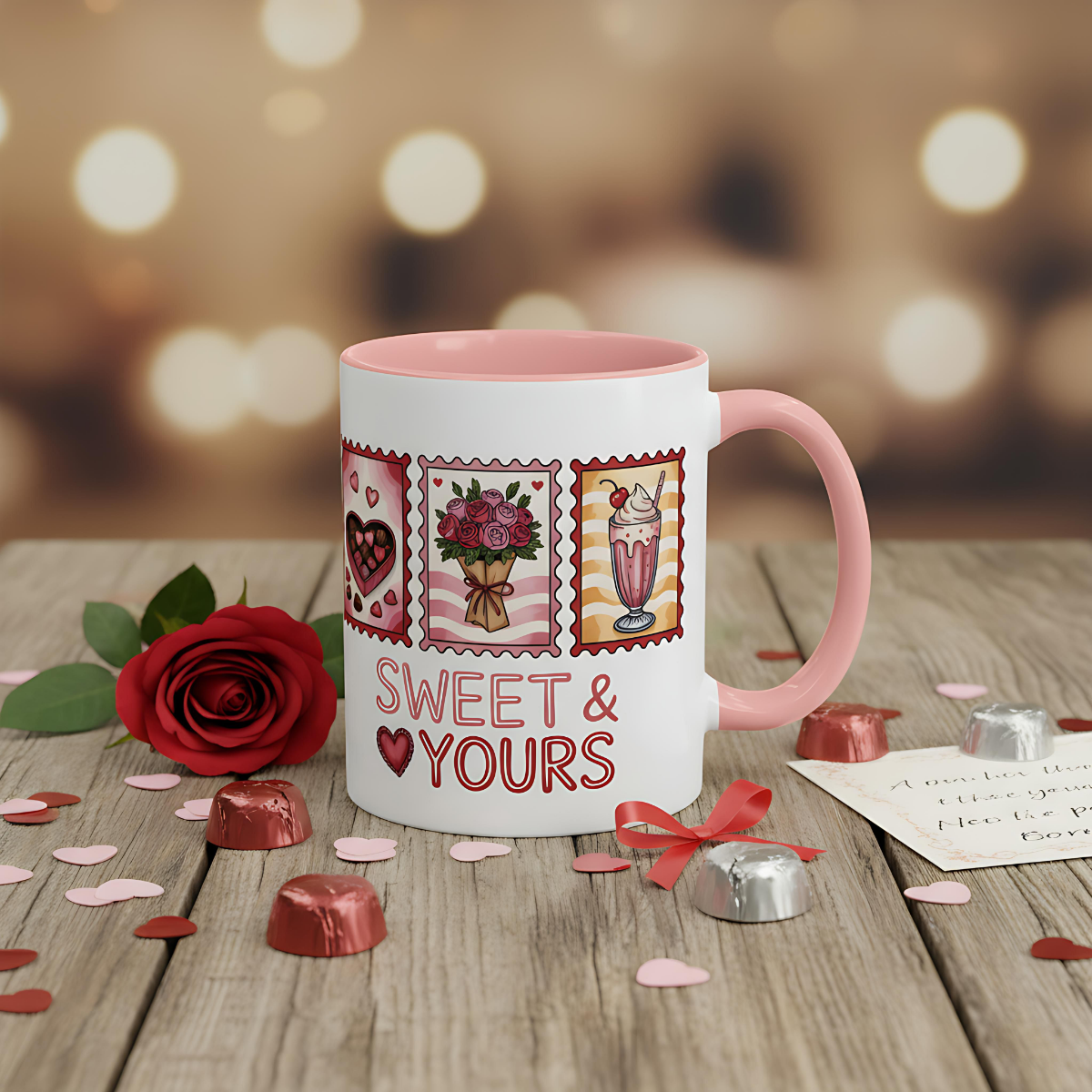 Ceramic valentine gift, Valentines day cup,  wife gift ideas, anniversary mug.