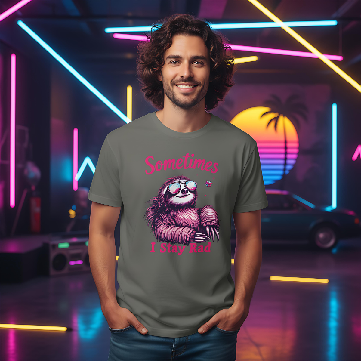 Funny Sloth Shirt | Vintage 90s Nostalgia Shirt | Geek Nerd T-Shirt | Retro Throwback Tee | Vintage Style Tee