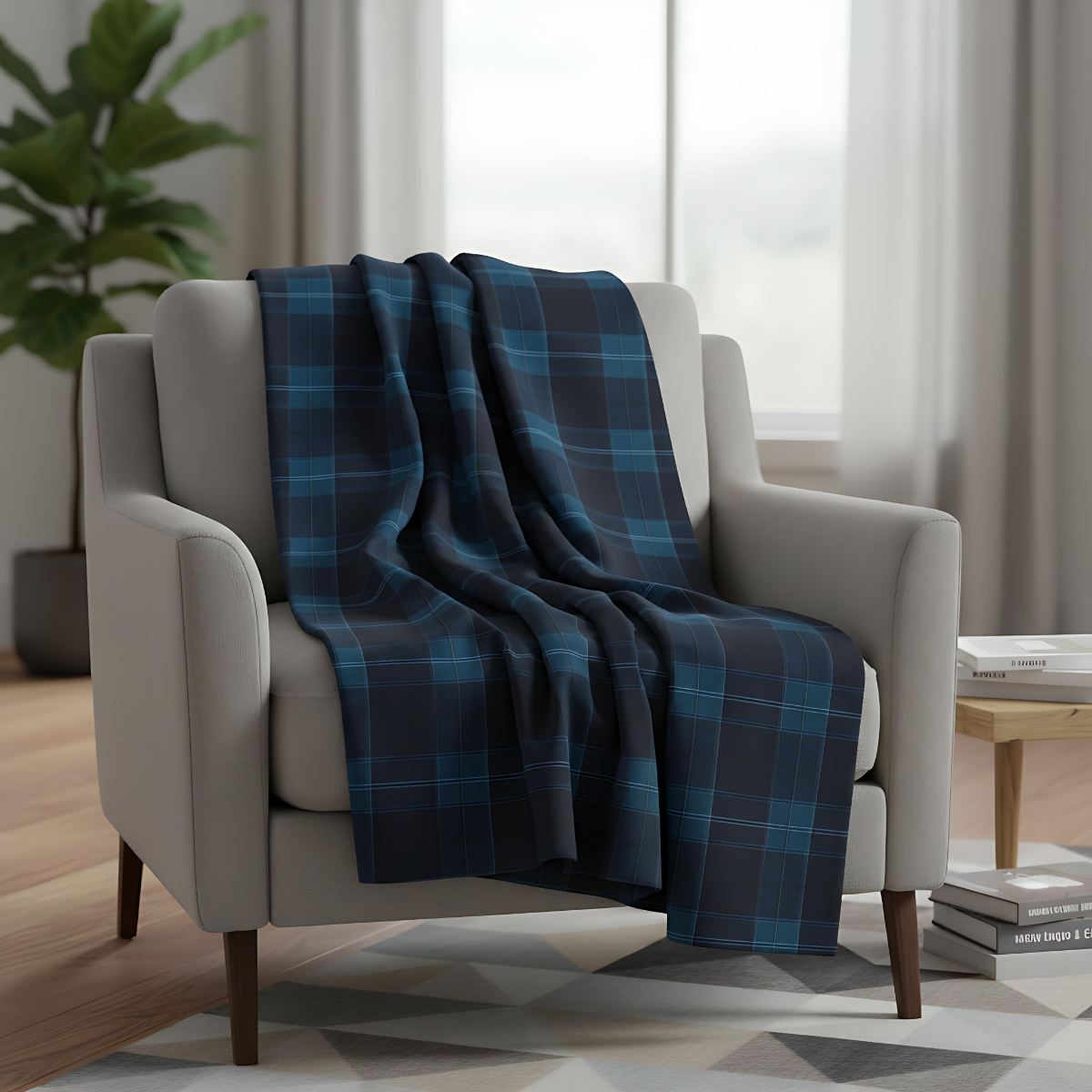 Tartan plaid blanket | checked blanket | cozy home throw