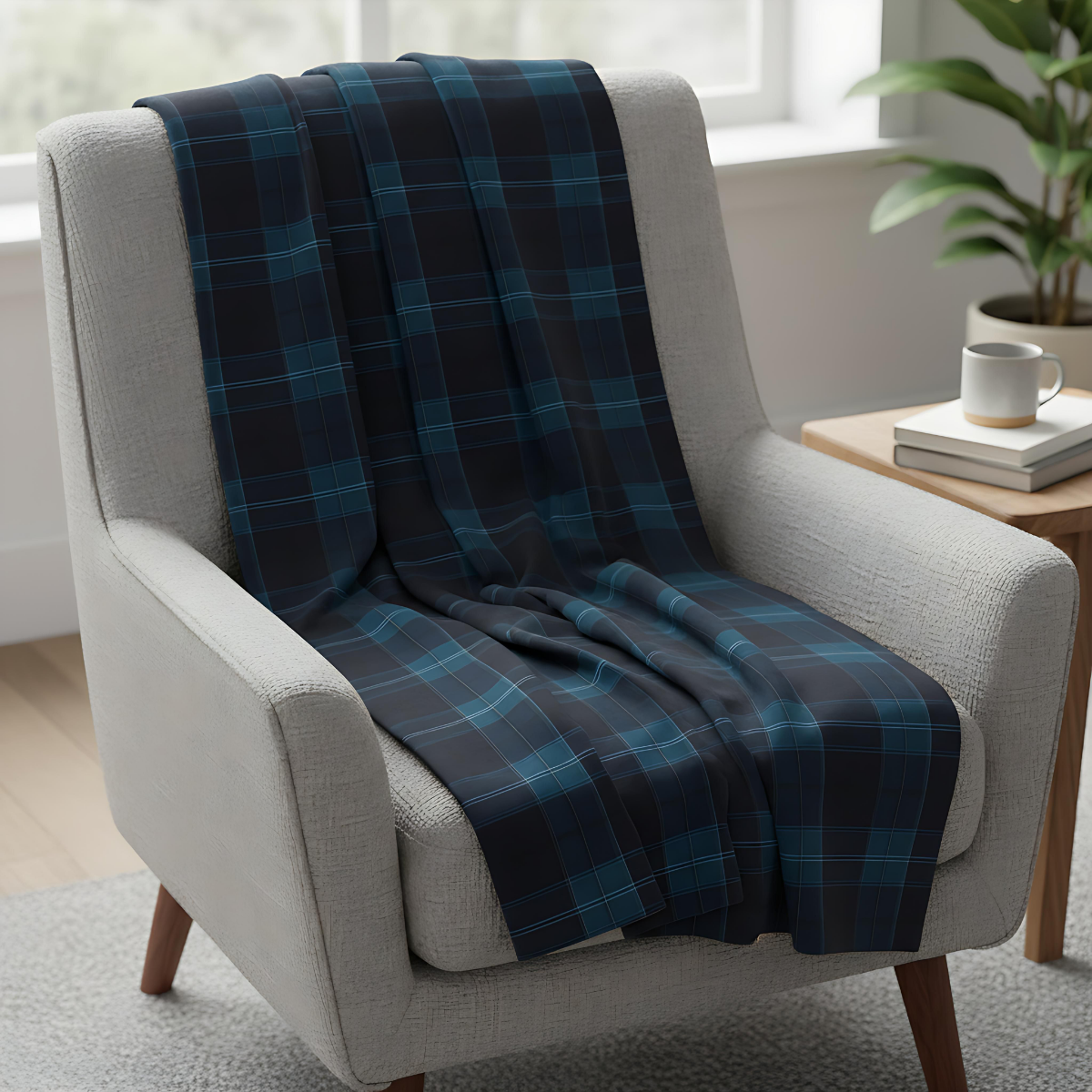 Tartan plaid blanket | checked blanket | cozy home throw