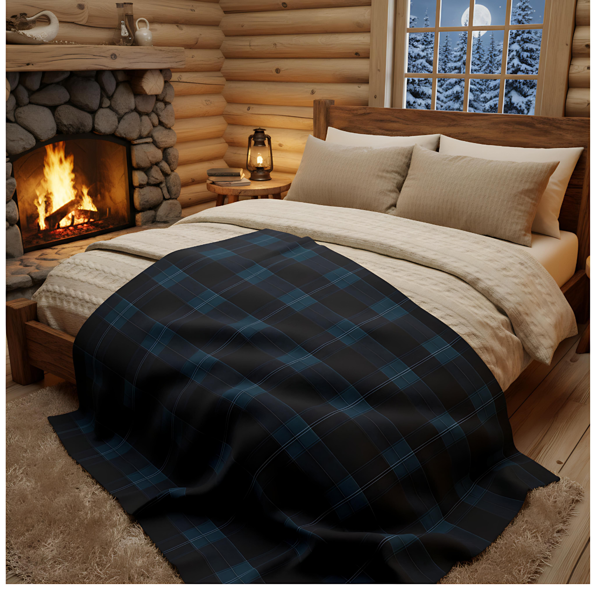 Tartan plaid blanket | checked blanket | cozy home throw