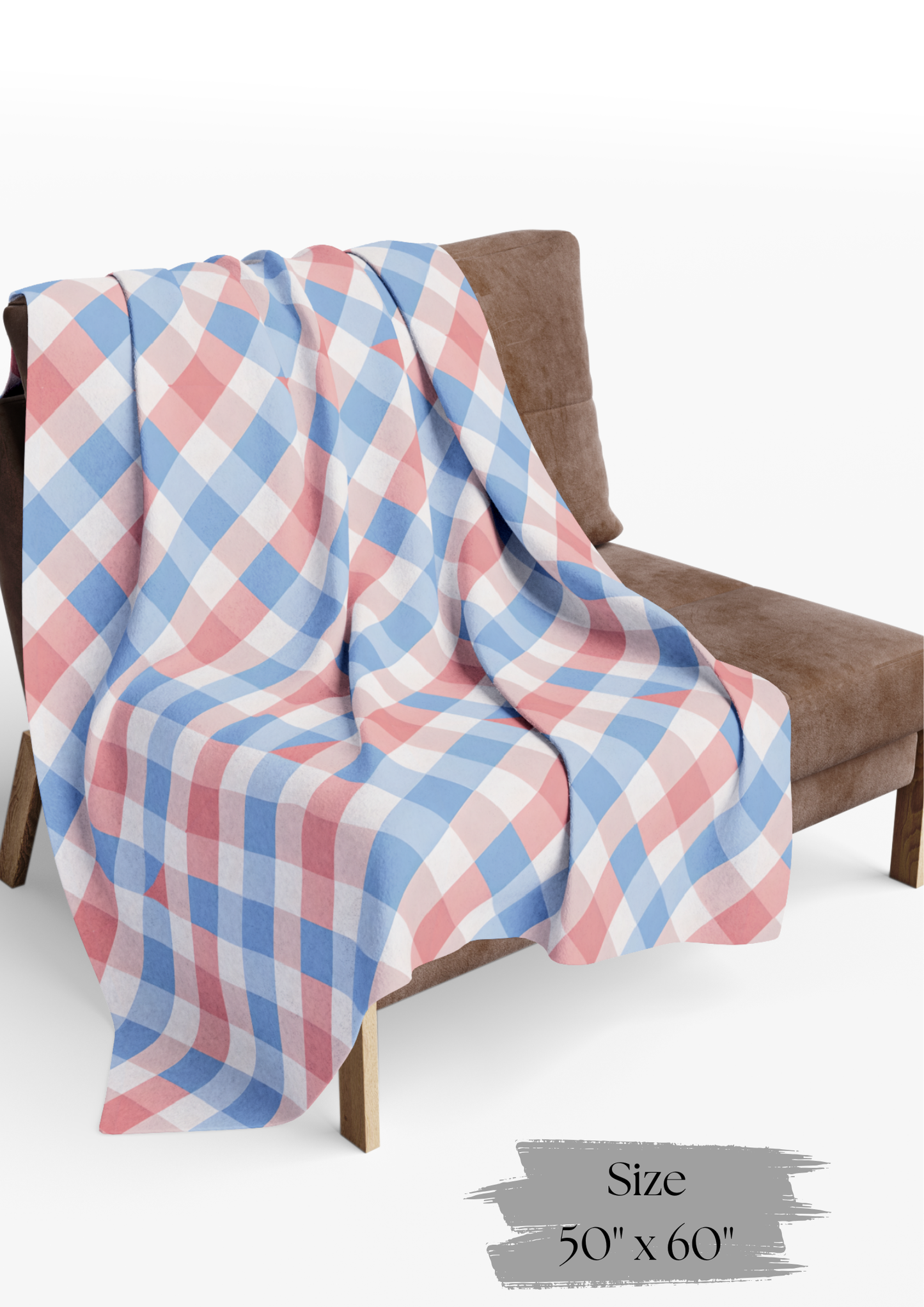 Abstract Check Plaid, Modern Geometric Throw Blanket, Colorful Playful Funhaus Pattern.