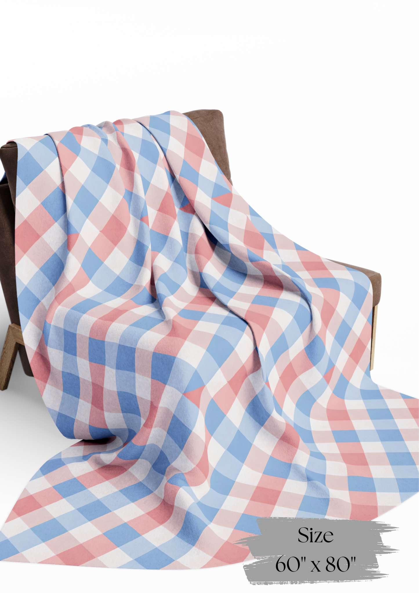 Abstract Check Plaid, Modern Geometric Throw Blanket, Colorful Playful Funhaus Pattern.