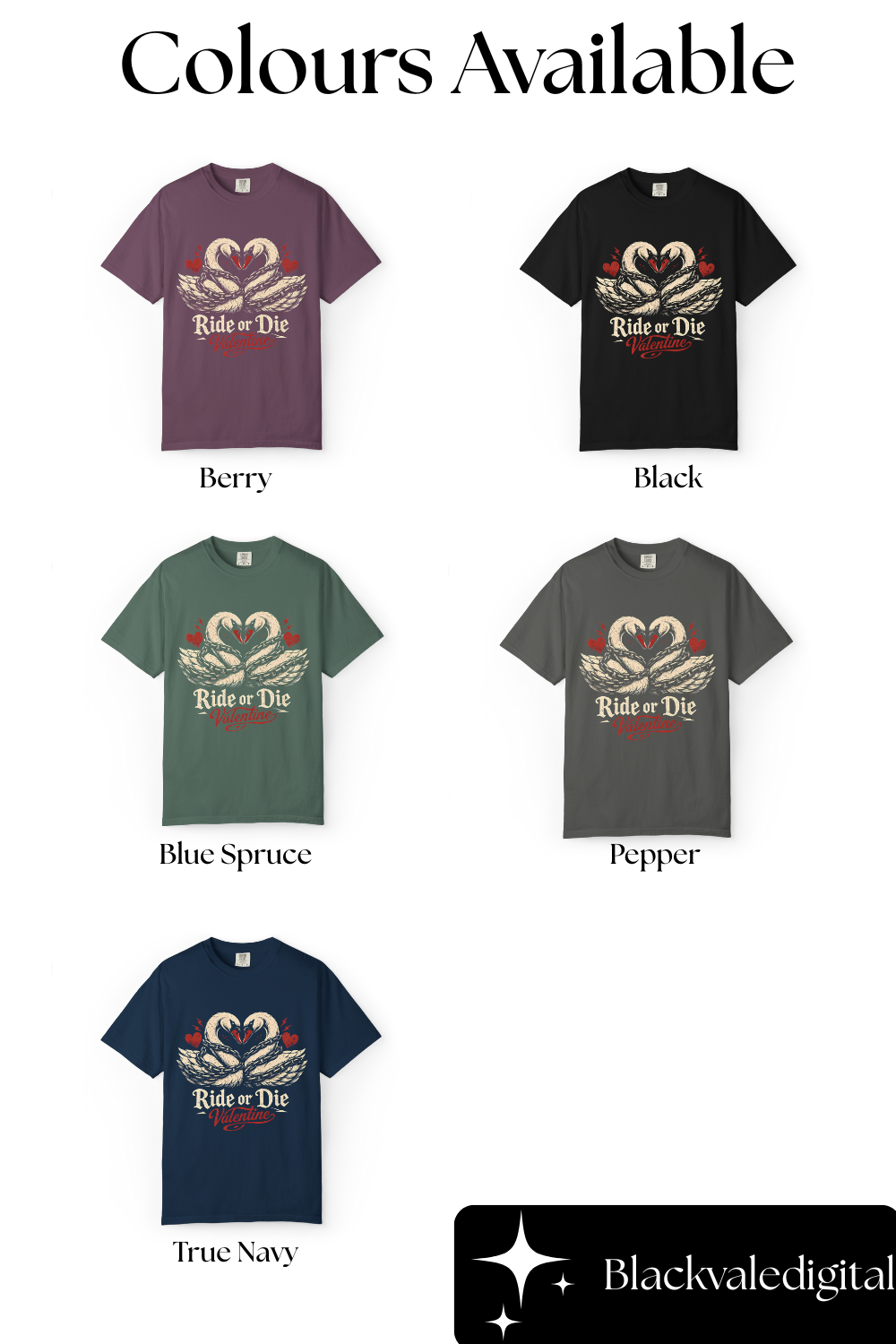 Ride or Die Valentine Sweatshirt | Gothic Valentine Pullover | Dark Romance Couples Sweater