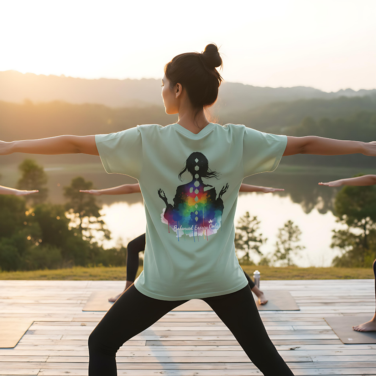 Yoga Meditation T-Shirt | Chakra Energy Tee | Mindfulness Spiritual Graphic Shirt