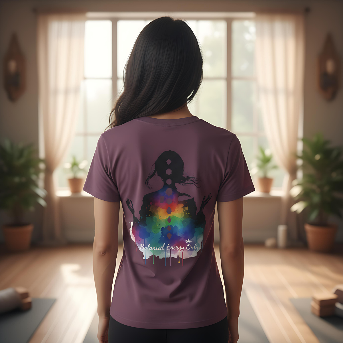 Yoga Meditation T-Shirt | Chakra Energy Tee | Mindfulness Spiritual Graphic Shirt
