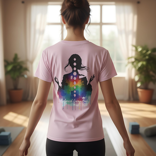 Yoga Meditation T-Shirt | Chakra Energy Tee | Mindfulness Spiritual Graphic Shirt