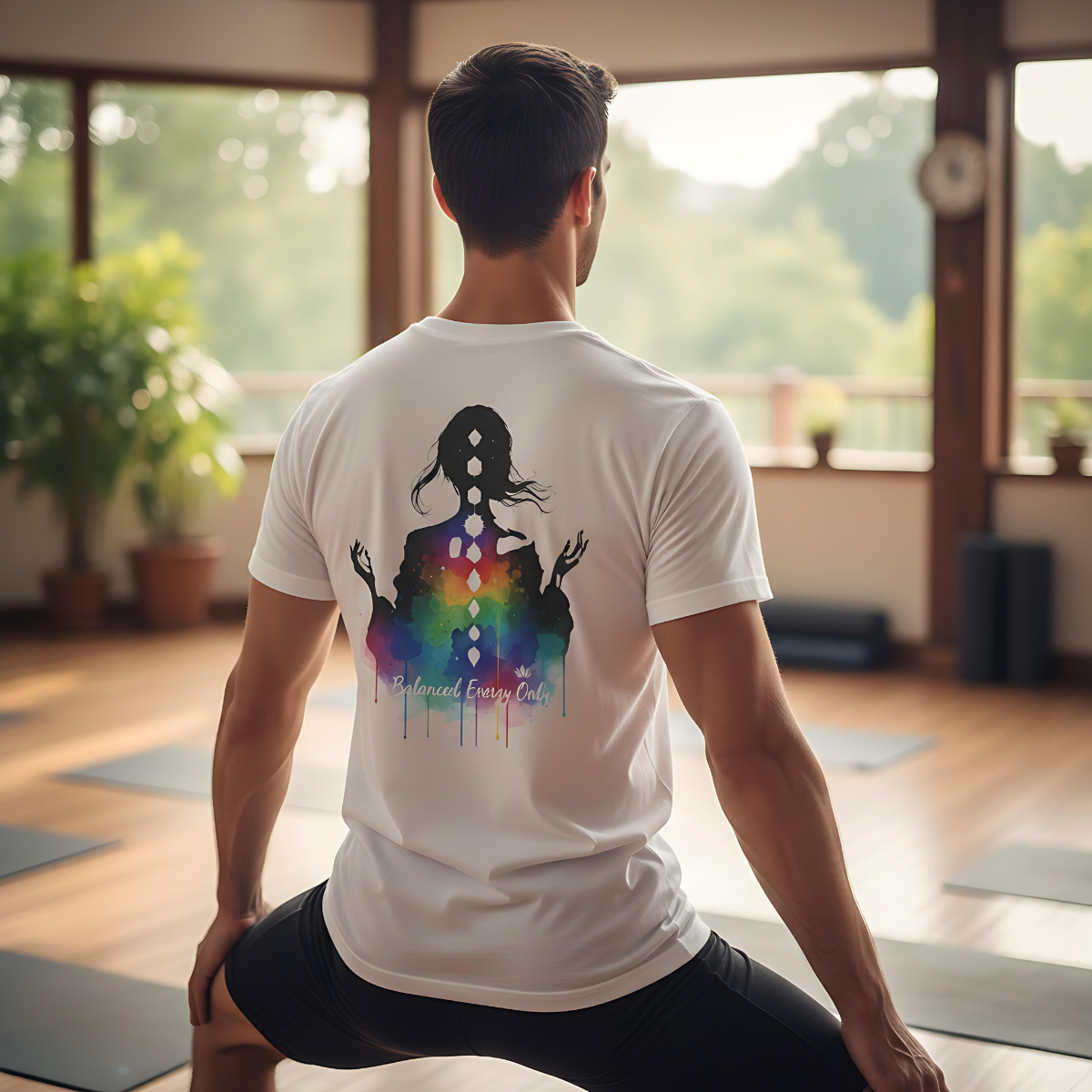 Yoga Meditation T-Shirt | Chakra Energy Tee | Mindfulness Spiritual Graphic Shirt