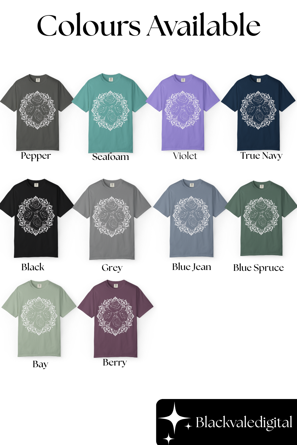 Comfort Colors Floral Roses Shirt, Botanical Tee Wildflower Graphic Tee Cotton Nature Lover Gift