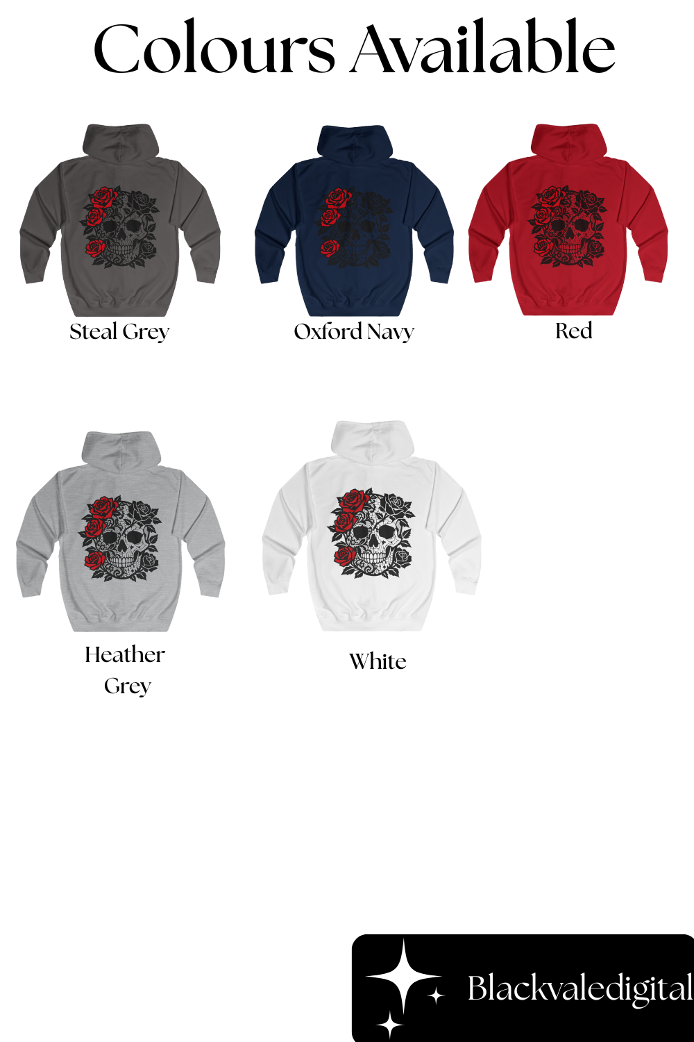 skull and roses gothic full zip hoodie, dark academia grunge clothing, alternative gifts.