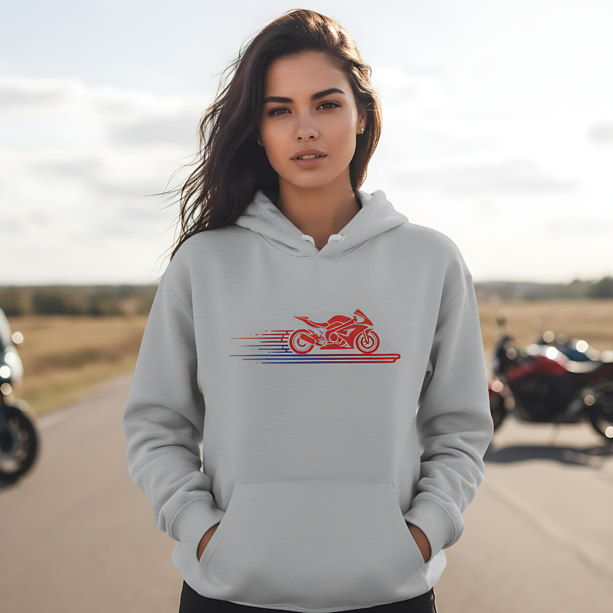 Biker Hoodie Motorcycle Sweatshirt , Rider Apparel, Moto Graphic Hoodie, Gift for Bikers, Motorcycle Clothing