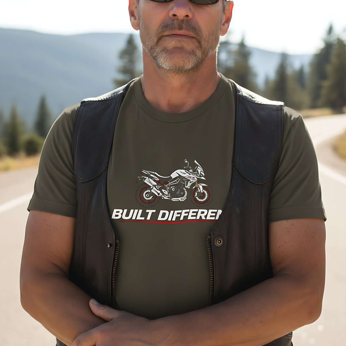 Cotton Triumph Biker shirt, motorcycle apparel, alternative clothing, mechanic gift, gift for biker.