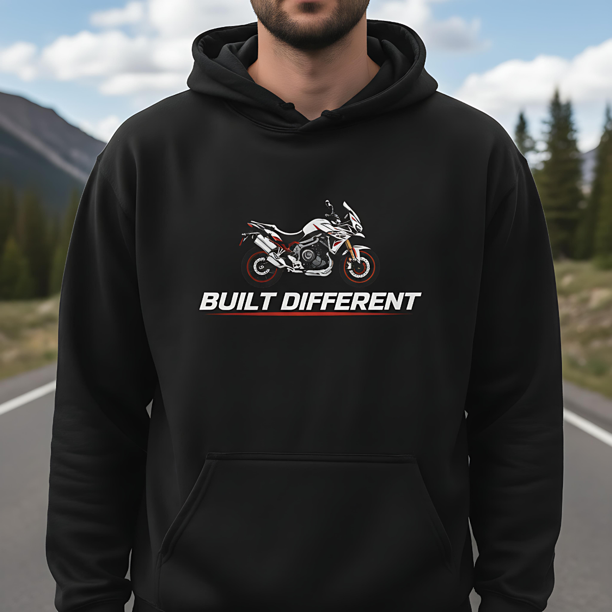 Triumph Biker Hoodie Motorcycle Sweatshirt , Rider Apparel, Moto Graphic Hoodie, Gift for Bikers, Motorcycle Clothing