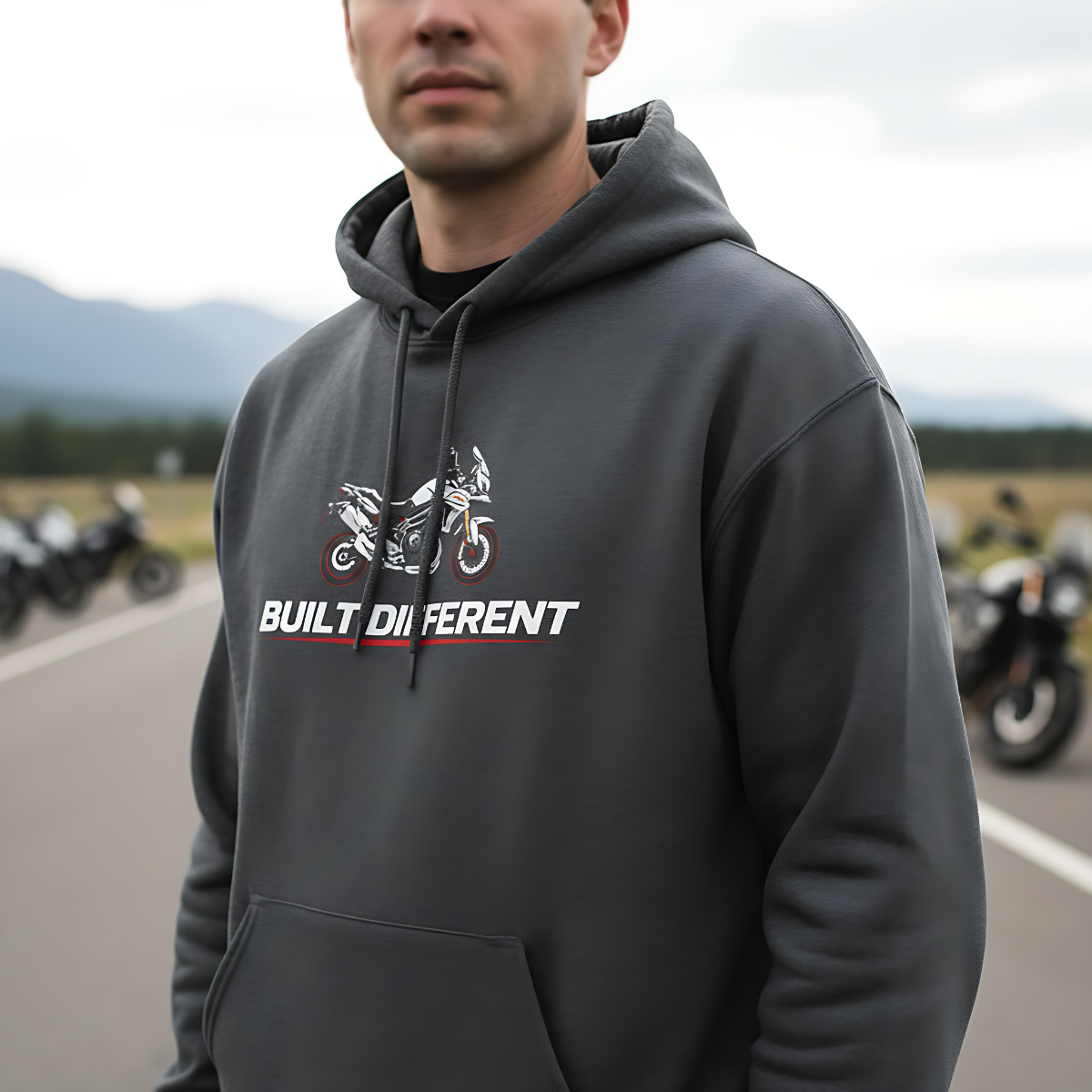 Triumph Biker Hoodie Motorcycle Sweatshirt , Rider Apparel, Moto Graphic Hoodie, Gift for Bikers, Motorcycle Clothing