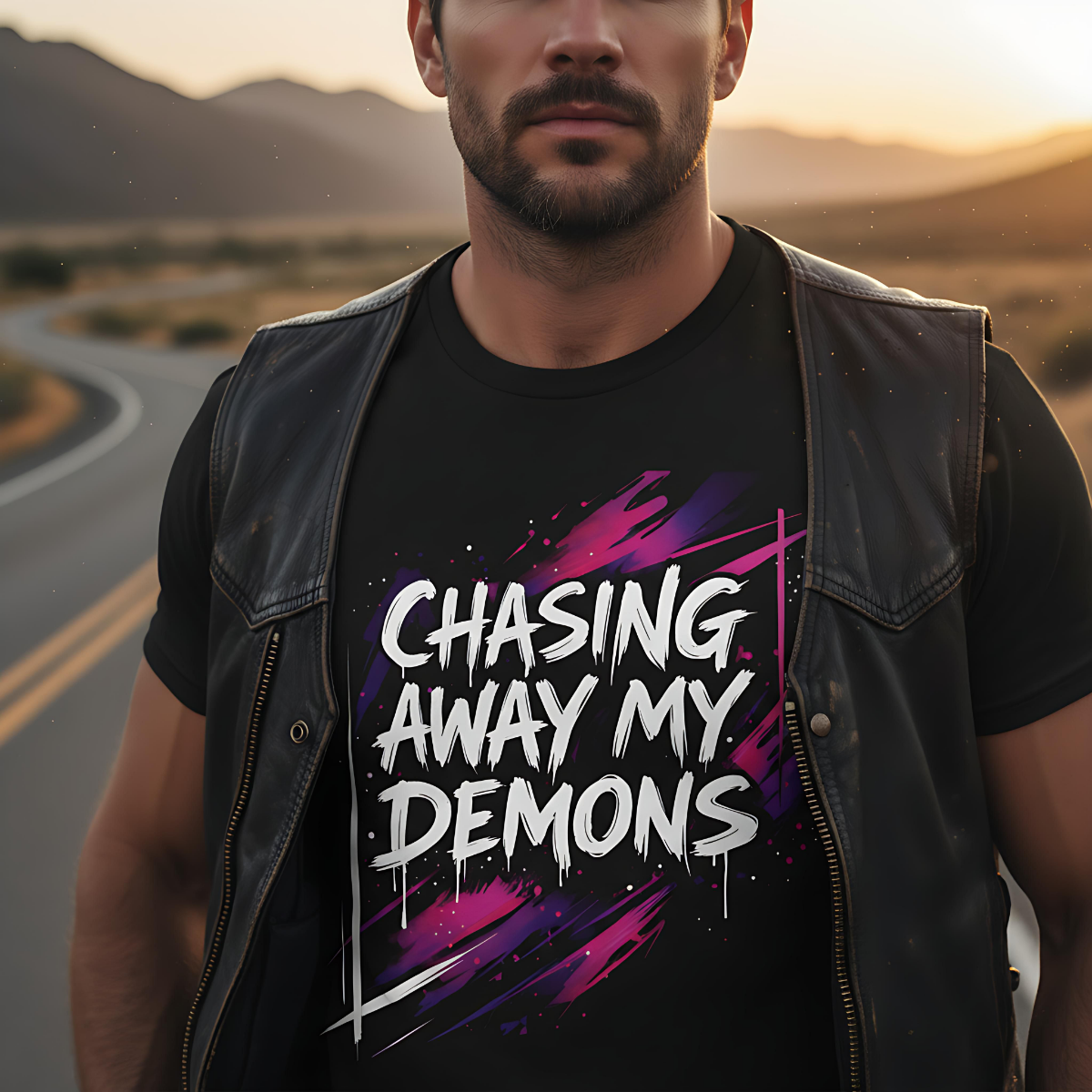 Cotton rider shirt, motorcycle apparel, alternative clothing, gift for biker.