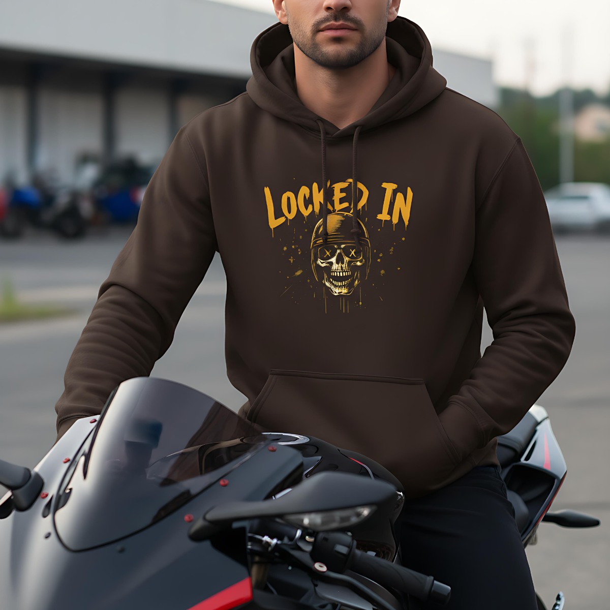 Biker Hoodie Motorcycle Sweatshirt , Rider Apparel, Moto Graphic Hoodie, Gift for Bikers.