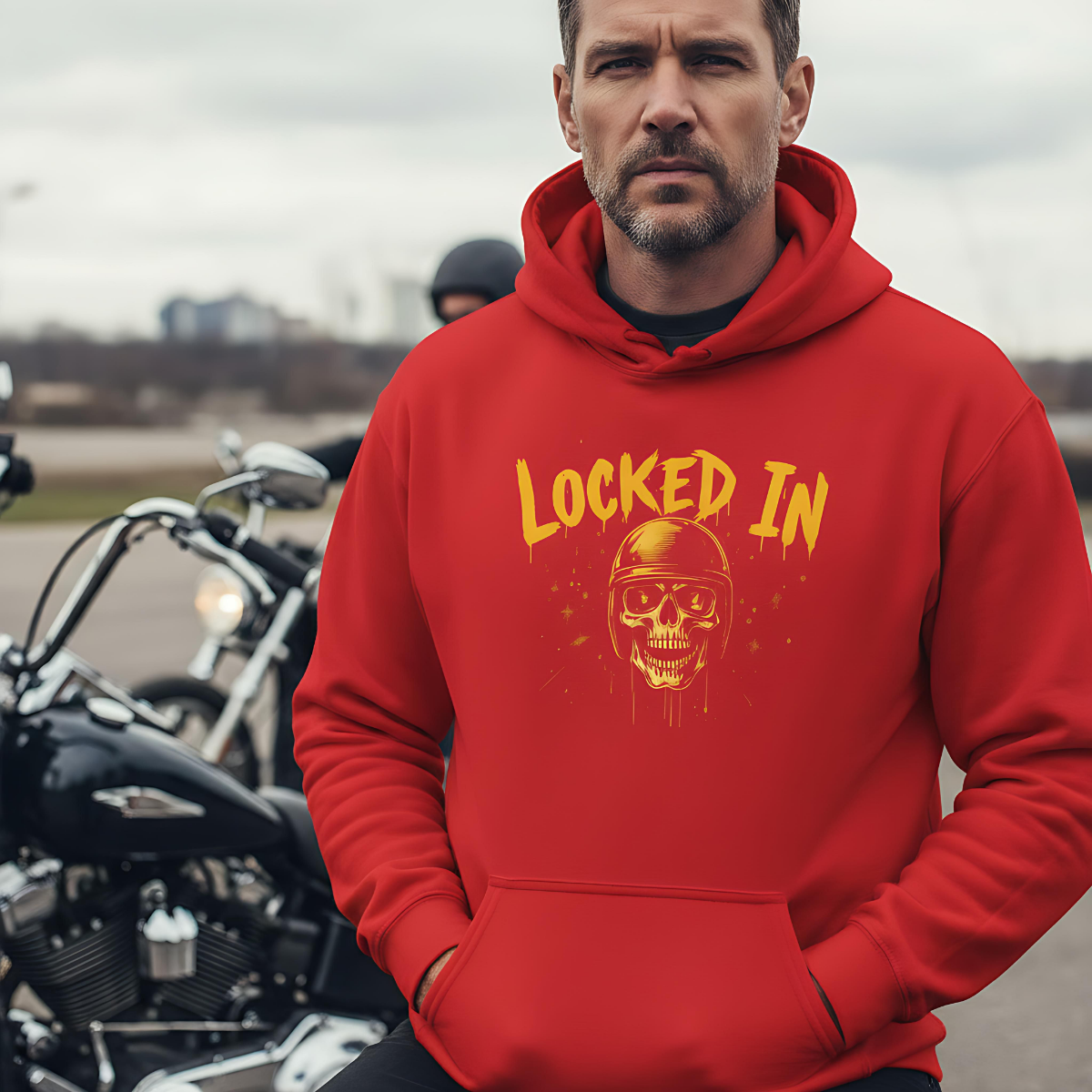 Biker Hoodie Motorcycle Sweatshirt , Rider Apparel, Moto Graphic Hoodie, Gift for Bikers.