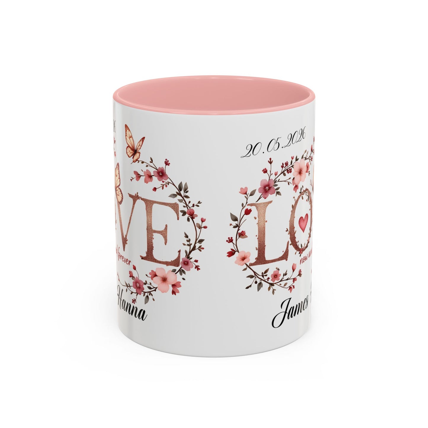 Custom Wedding Mug | Personalized Anniversary Mug | Valentines Day Gift |