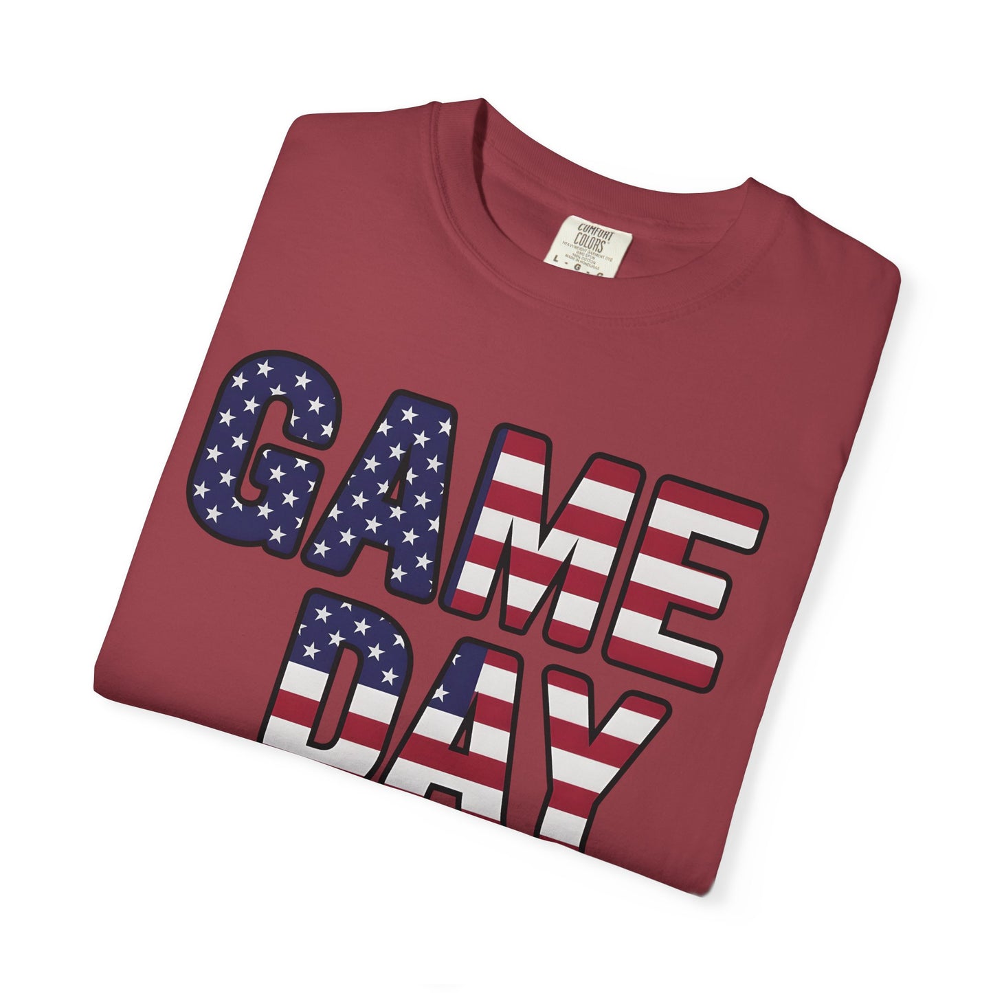 American Flag GAME DAY T-Shirt | Patriotic Sports Fan Tee