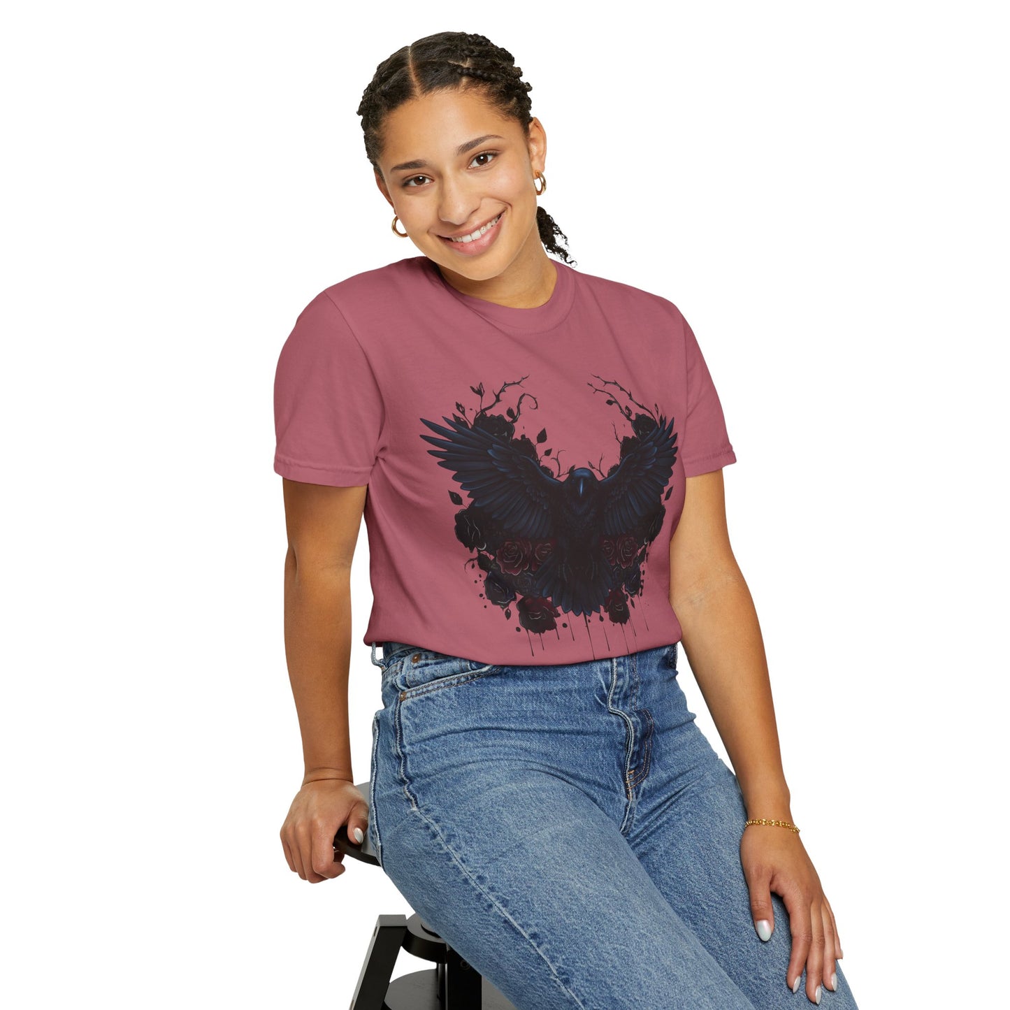 Dark Raven Gothic Apparel  | Unisex Cotton Shirt | Dark Aesthetic  | Alternative Goth T-Shirt