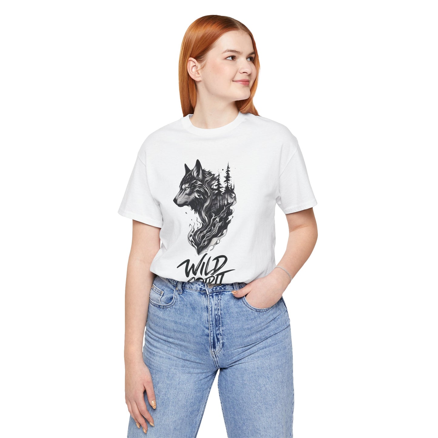 Wild Spirit Wolf Tee - Unisex, Gothic Streetwear, Alternative Clothing, grunge