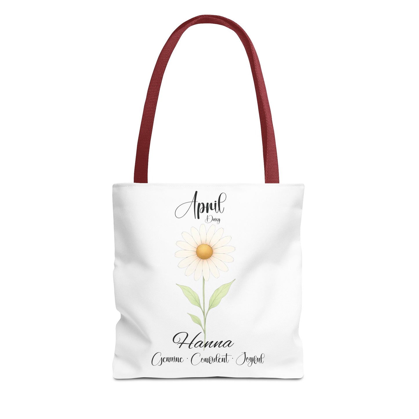 Custom birth month flower bag for her, milestone birthdays, bestfriend gift.