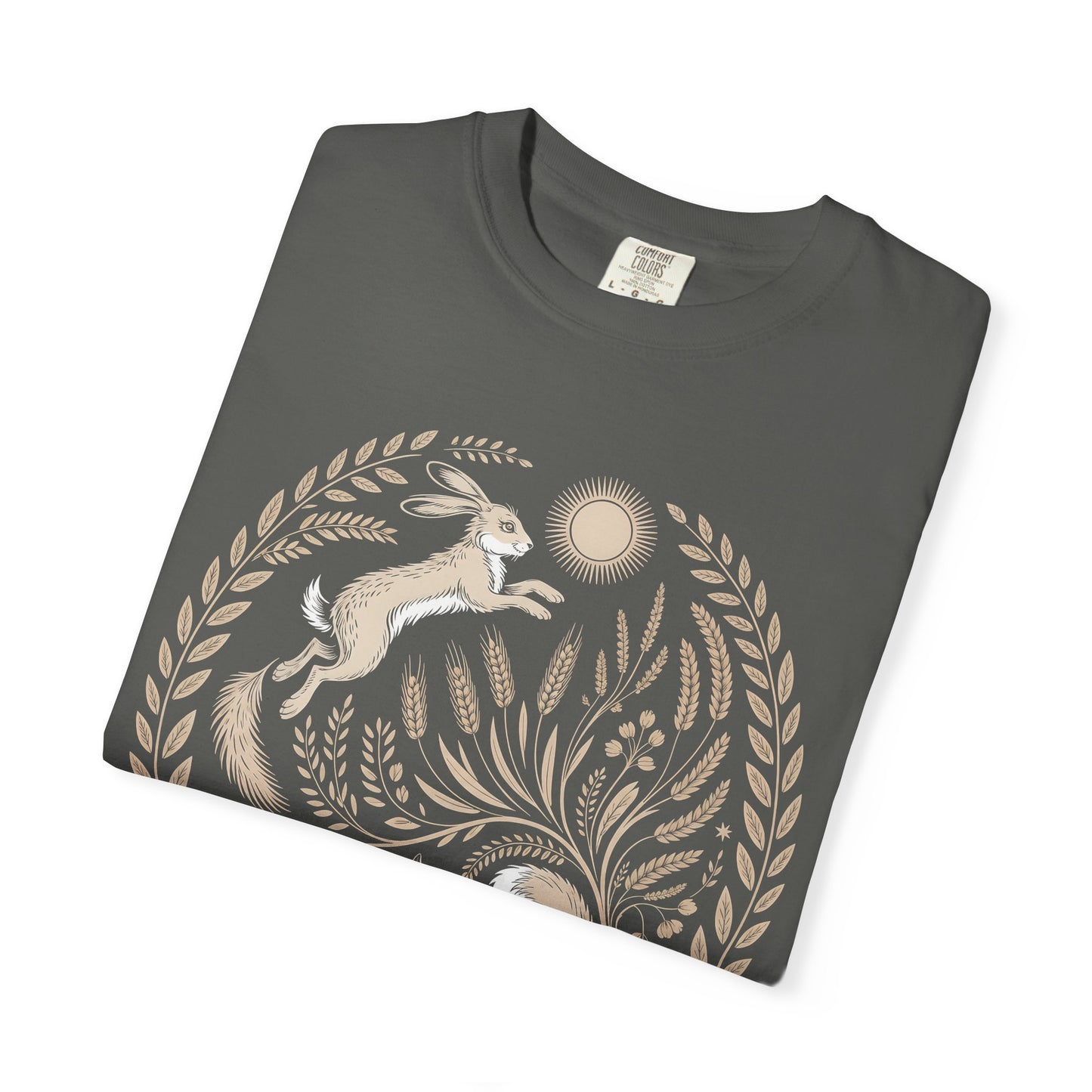 Fox moon t shirt, Witchy Forestcore Tee, Mystical Animal Graphic Shirt, Dark Academia