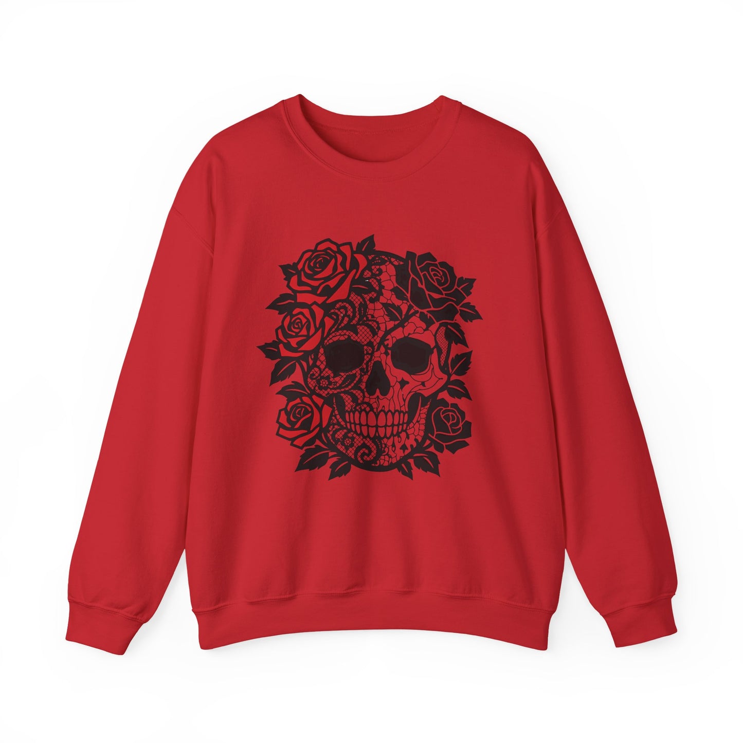 skull and roses gothic sweater, dark academia grunge clothing, alternative gifts.