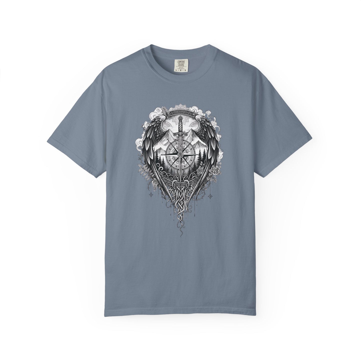 Viking Compass T-Shirt | Nordic Viking Clothing | Vegvisir Norse Pagan Tee