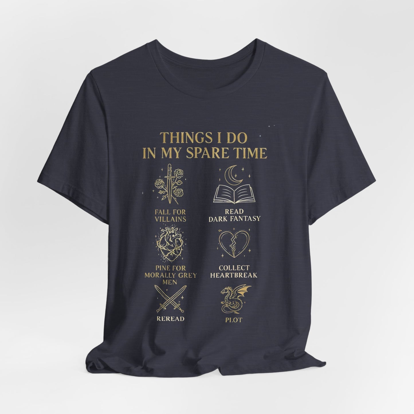 Dark Fantasy Book Lover Shirt | Morally Grey Men Tee | Villain Reader Gift | Bookish Aesthetic Tee