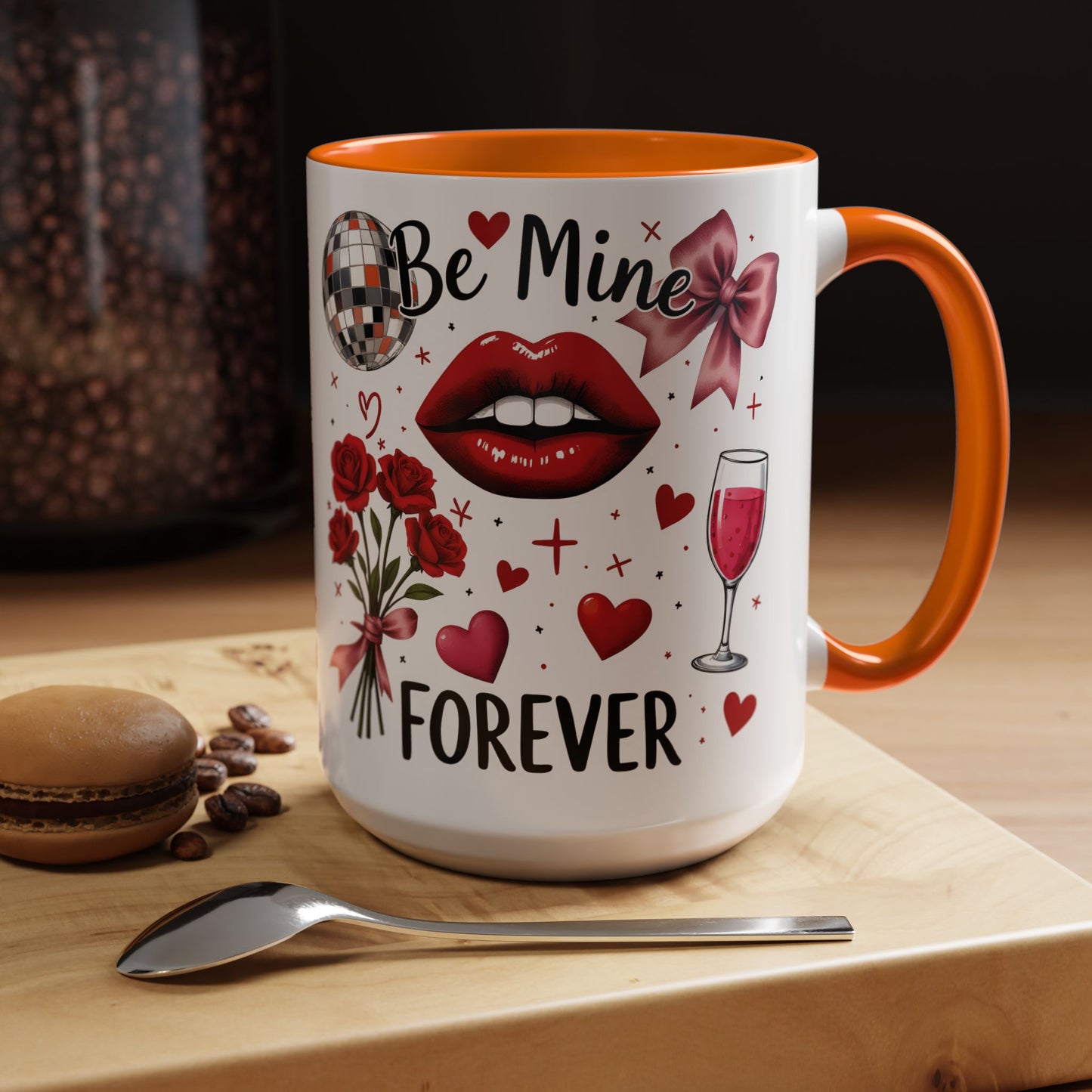 Ceramic valentine gift, Valentines day cup,  wife gift ideas, anniversary mug.