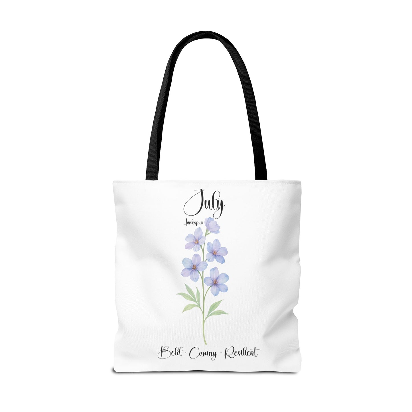 Personalized birth month flower tote bag for her, milestone birthdays, bestfriend gift.