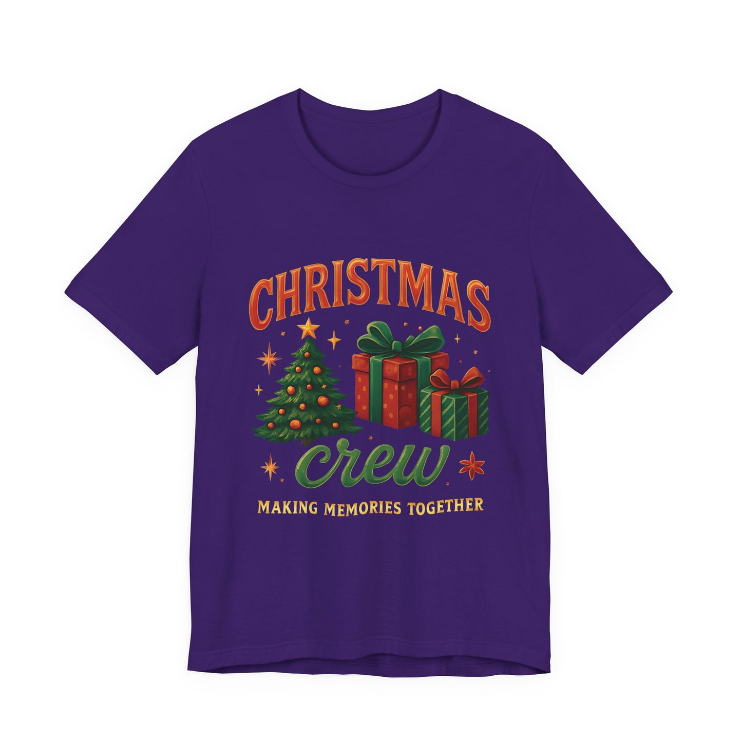 Festive Christmas Crew T-Shirt Bella Canvas, Perfect for the christmas queen in your life, it makes the cutest presents under the tree, or unites loved ones with matching xmas shirts.