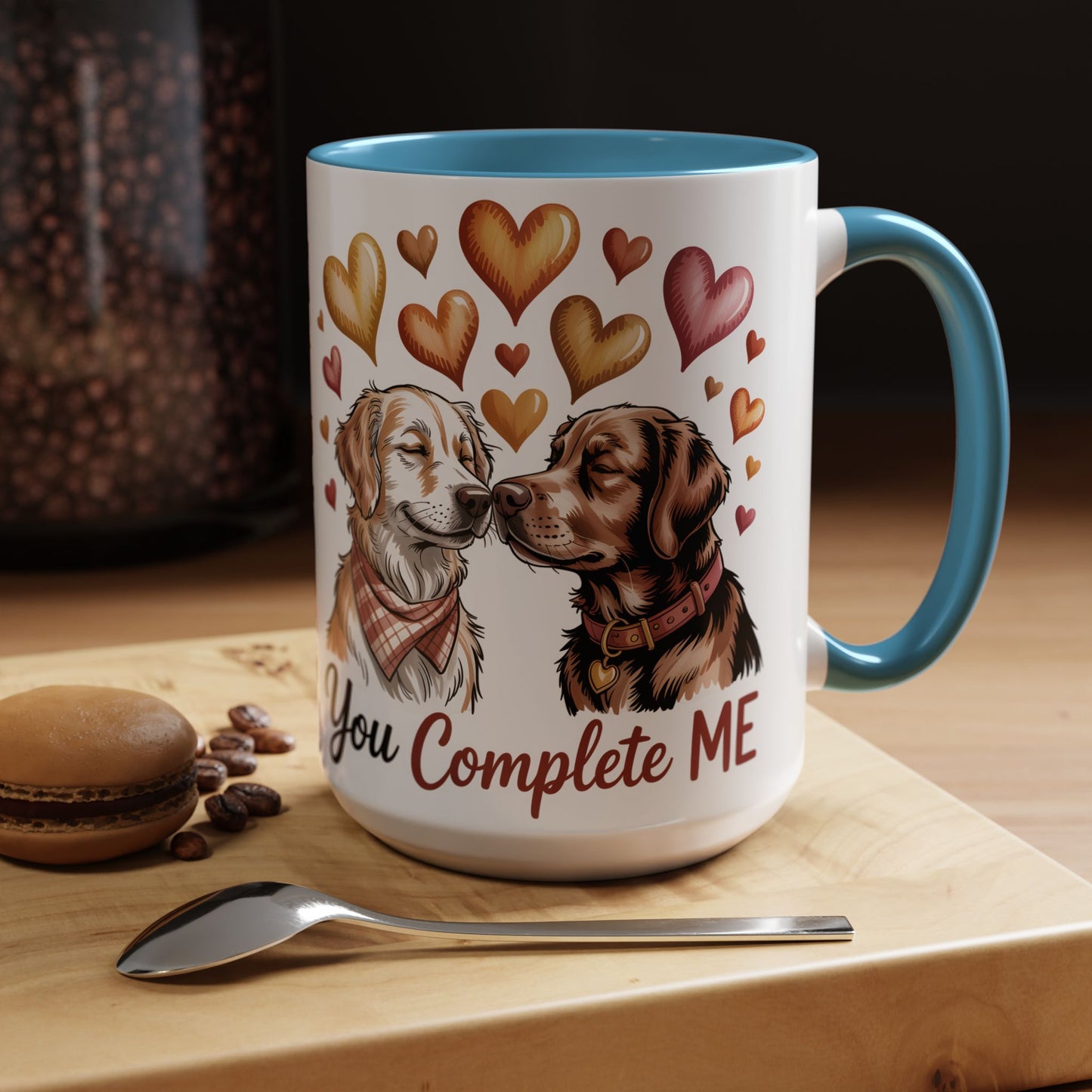 You Complete Me Mug | Cute Dog Lover Gift | Valentines Day Gift for Wife Husband |