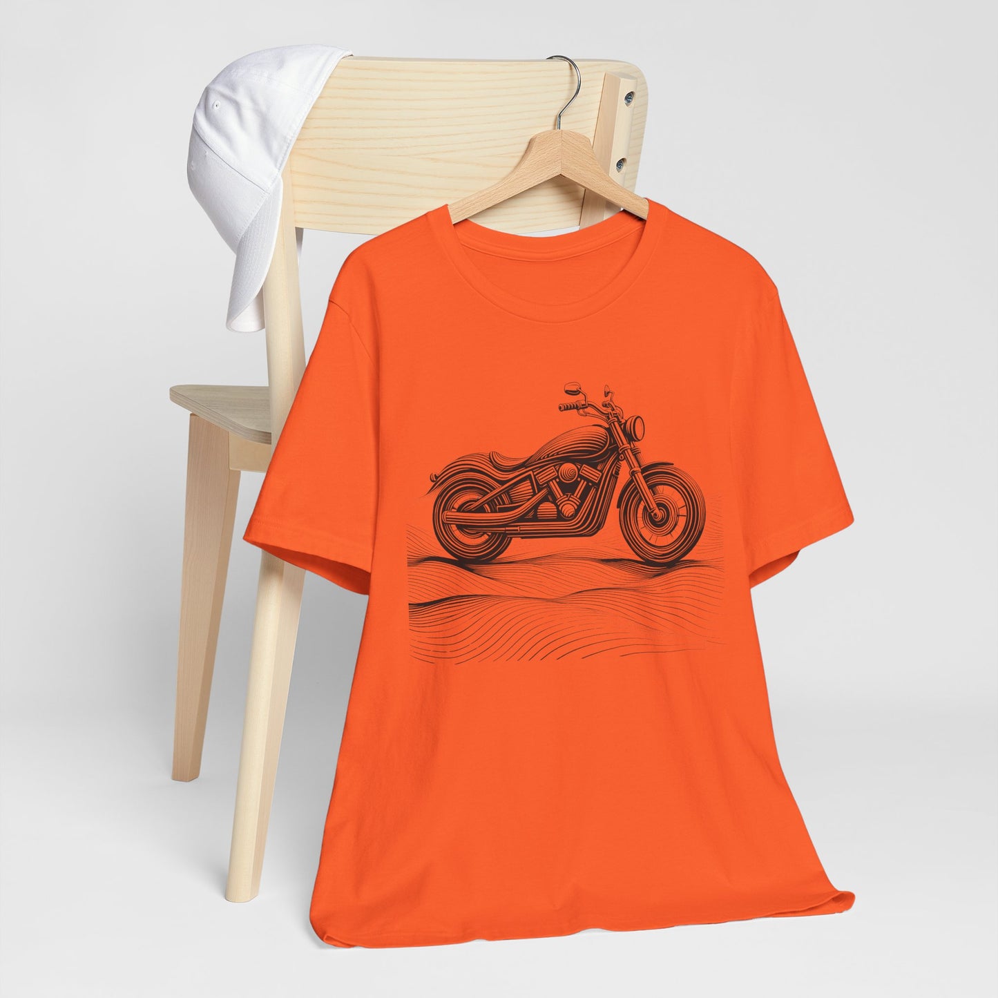 Cotton biker shirt, streetwear tee, biker apparel, motorcycle gift.