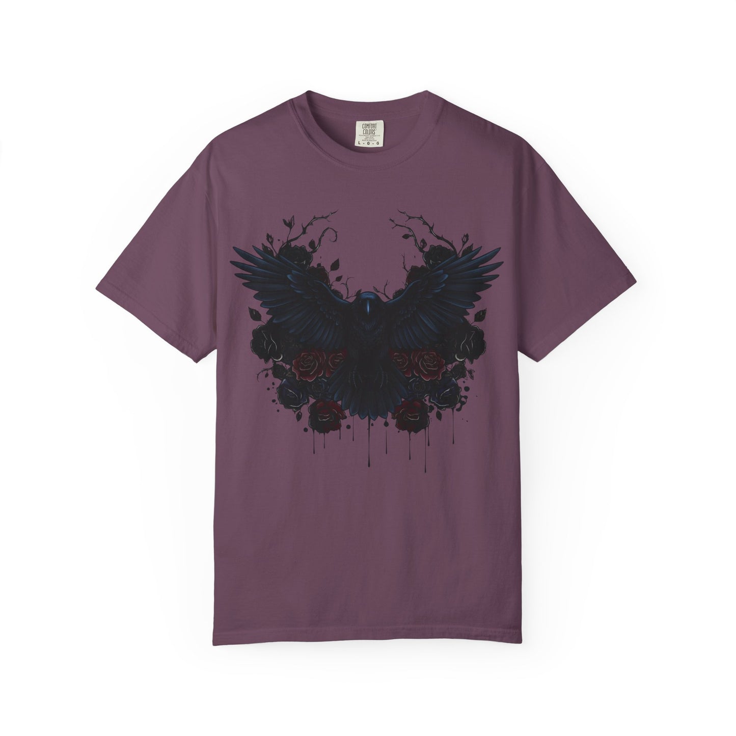 Dark Raven Gothic Apparel  | Unisex Cotton Shirt | Dark Aesthetic  | Alternative Goth T-Shirt