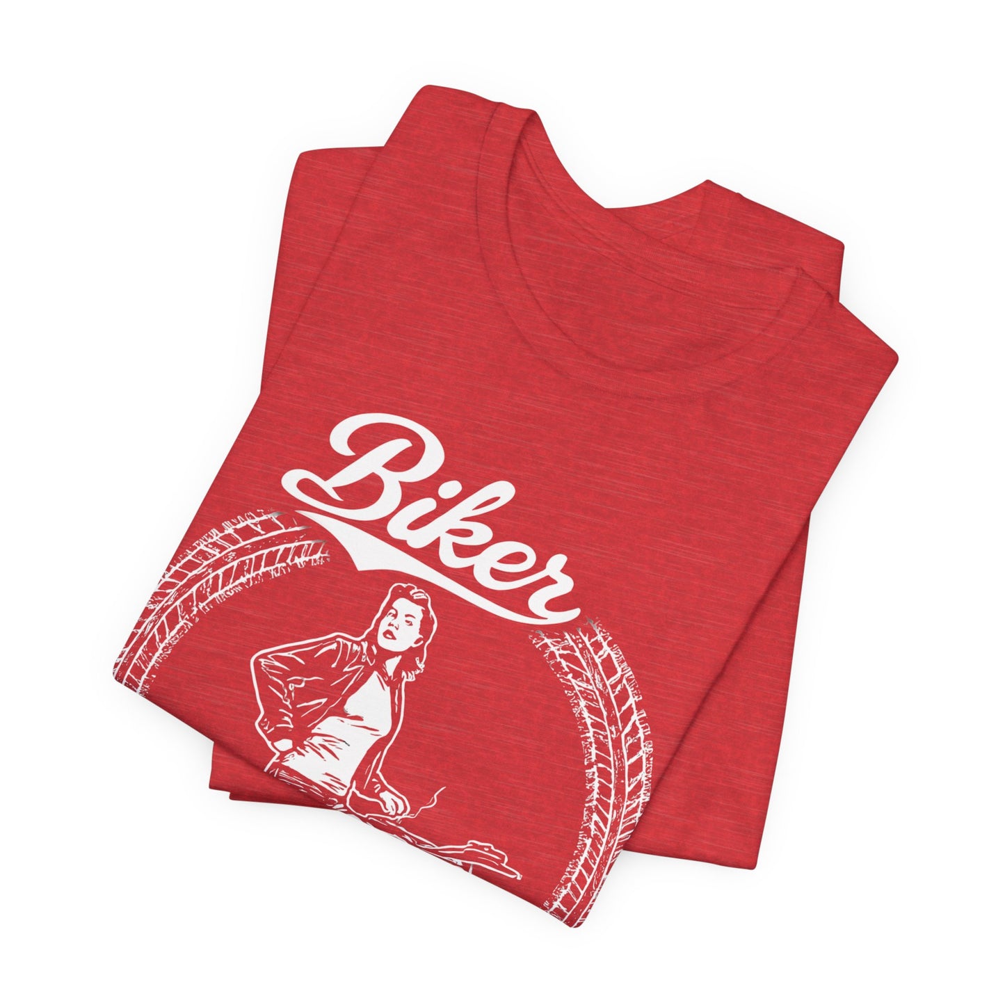 Biker Tshirt, Motorcycle Tee, This Motorcycle Tee is crafted with a striking Motorcycle Design, perfect for the empowered Female Biker.
