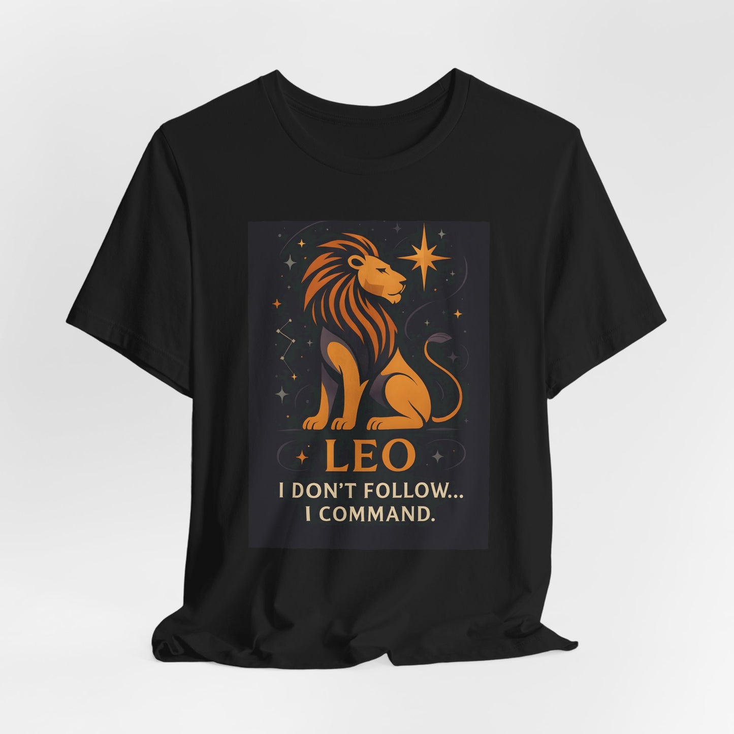 Leo Astrology T-shirt, Perfect as a Leo birthday gift, this astrology shirt offers both style and comfort, a true gem in the world of zodiac apparel.
