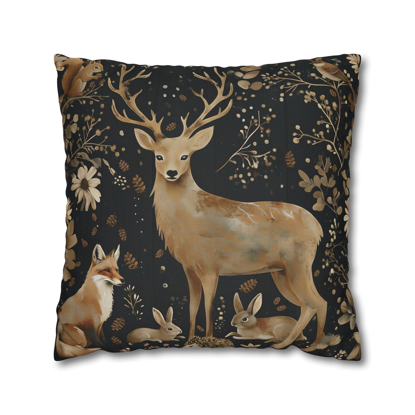 Rustic pillow cover, nature lovers gift, cozy home accent, housewarming gift