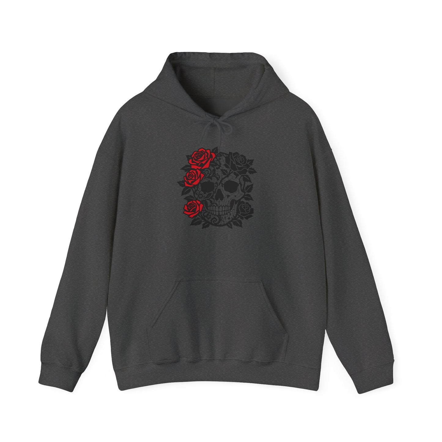 skull and roses gothic hoodie, dark academia grunge clothing, alternative gifts.