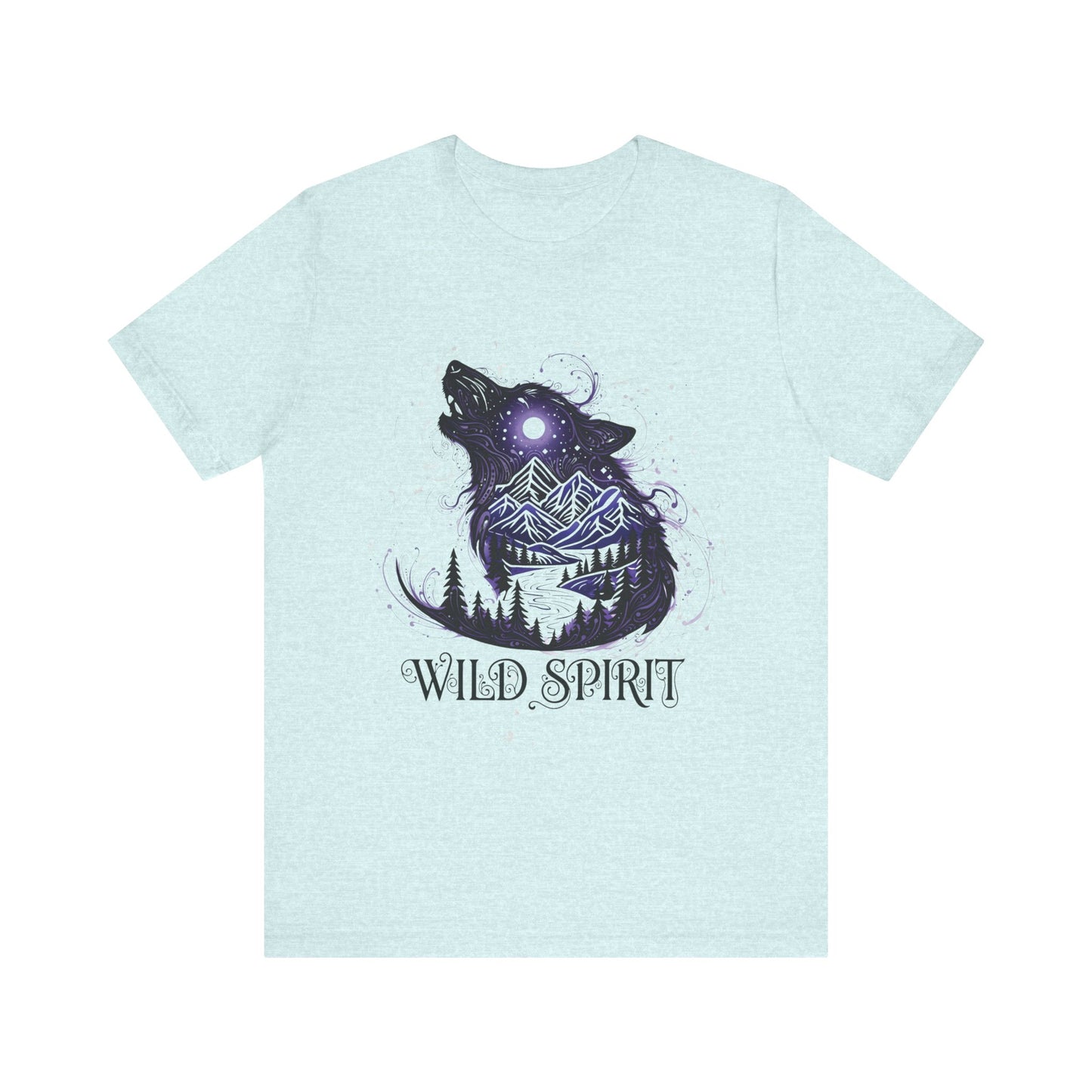 Wild Spirit Wolf Tee - Unisex, wildlife shirt, Gothic Streetwear, Alternative Clothing.