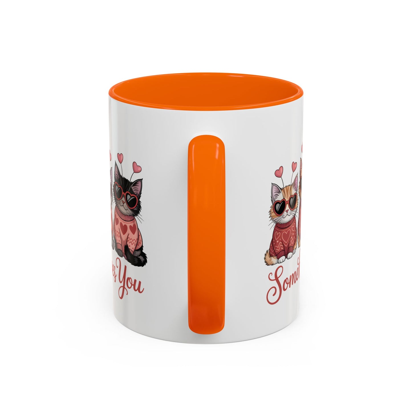 Valentine Kitty Mug | kitten Coffee Cup | cat Lover Gift | Valentines Day Mug |