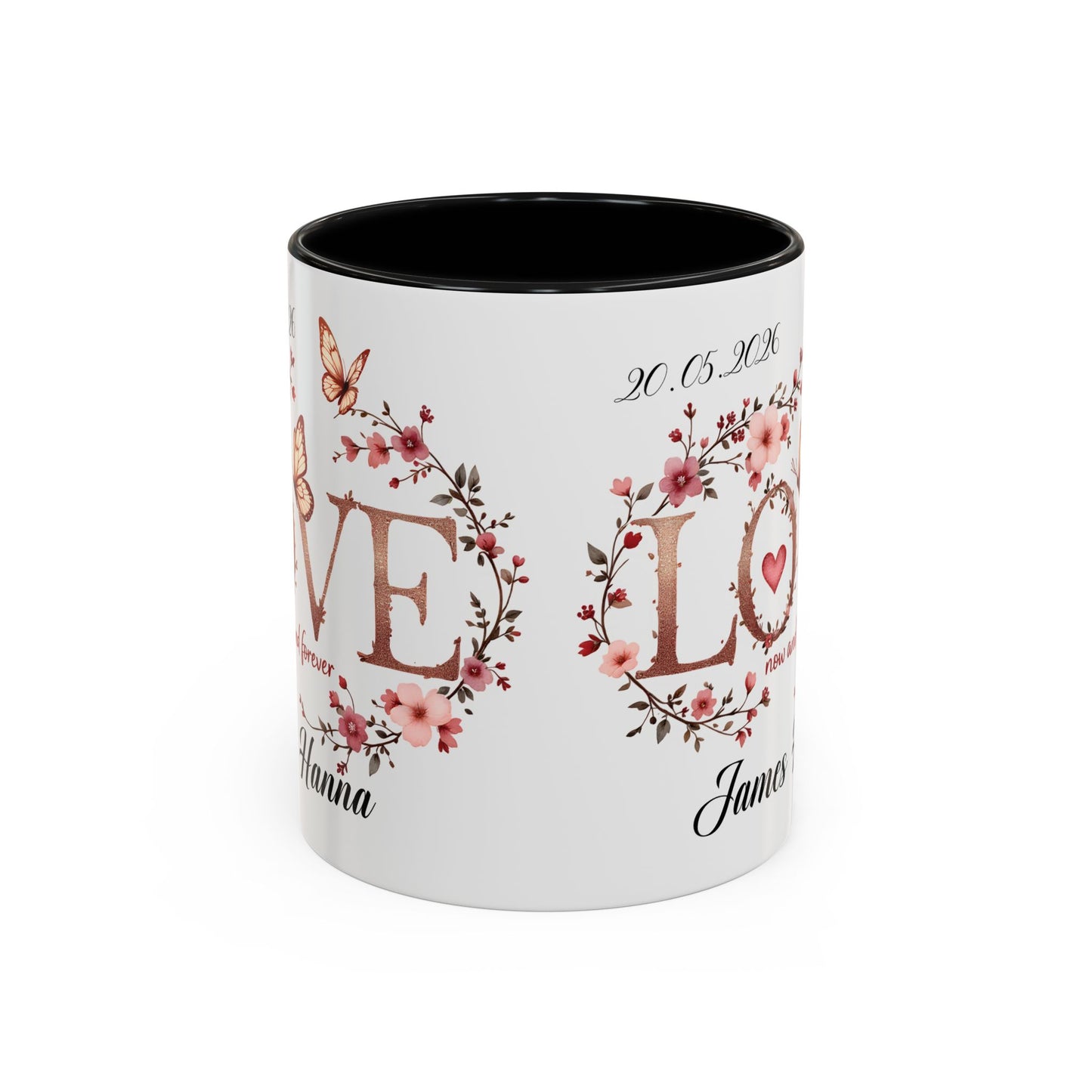 Custom Wedding Mug | Personalized Anniversary Mug | Valentines Day Gift |