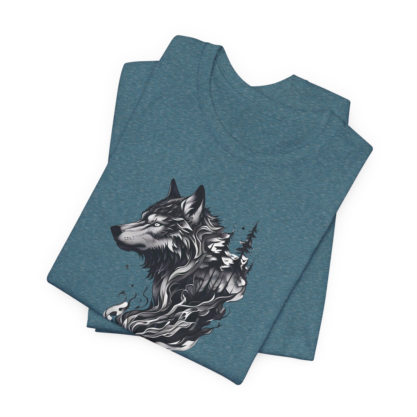 Wild Spirit Wolf Tee - Unisex, Gothic Streetwear, Alternative Clothing, grunge