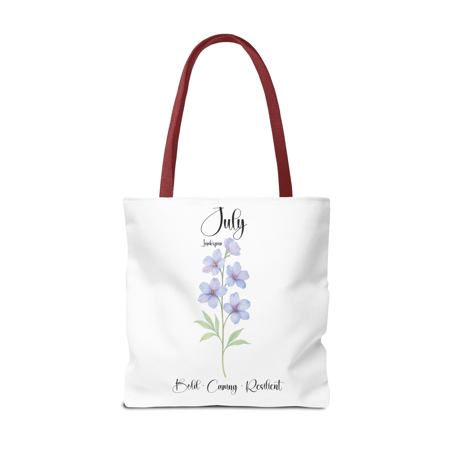 Personalized birth month flower tote bag for her, milestone birthdays, bestfriend gift.