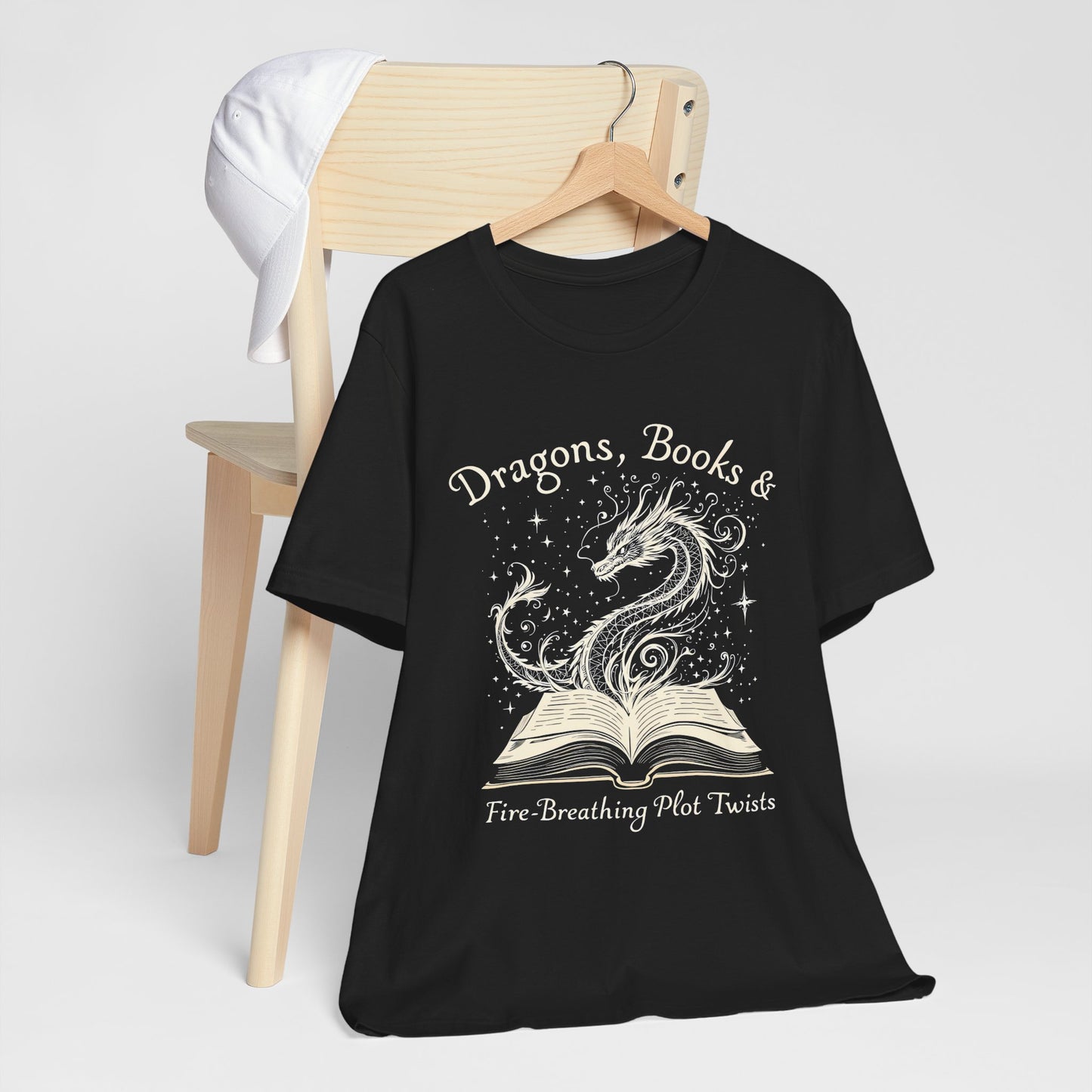 Book Lover Gift T-Shirt | Fantasy Reader Tee | Dragon Reading Shirt | Booktok Merch | Bibliophile Gift