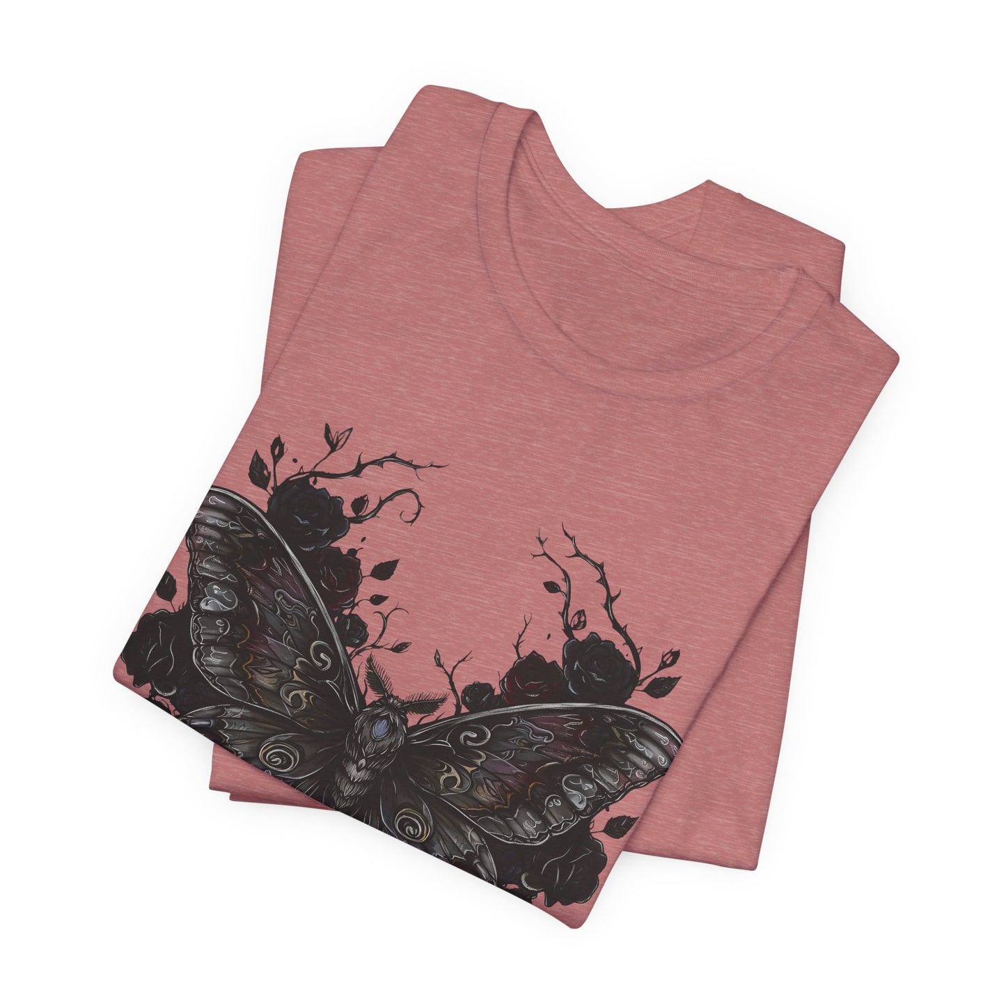 Death Moth Gothic Apparel  | Unisex Cotton Shirt | Dark Aesthetic  | Alternative Goth T-Shirt