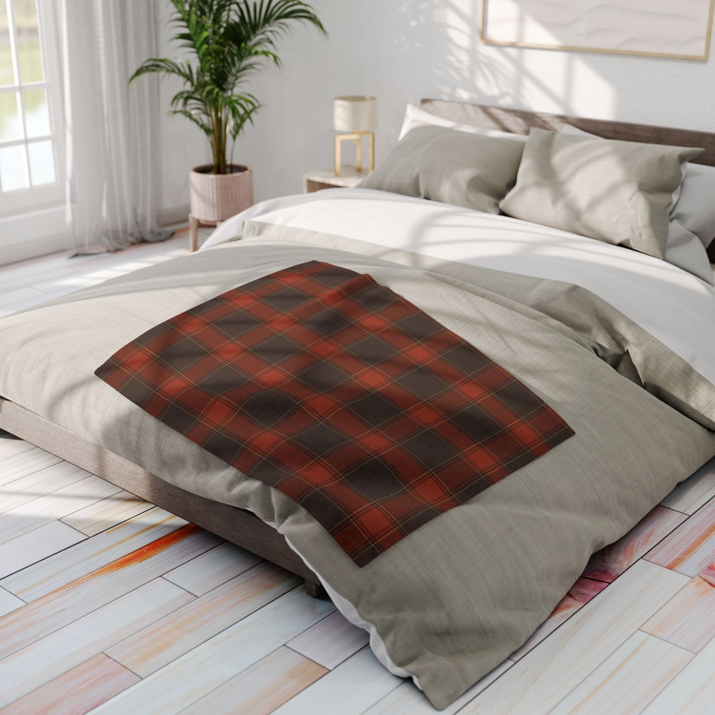 Cozy Arctic Fleece Blanket, Warm Throw, Plaid Blanket, Winter Blanket, Soft Throw, Holiday Blanket, Snuggle Blanket